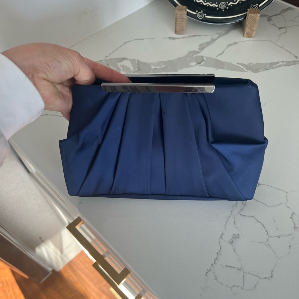 Expouch Blue Handbag Clutch Purse